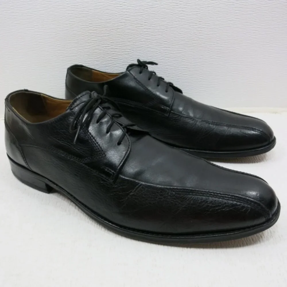 Johnston & Murphy Leather Split Top Oxfords Dress Footwear Men's Shoes 12 M